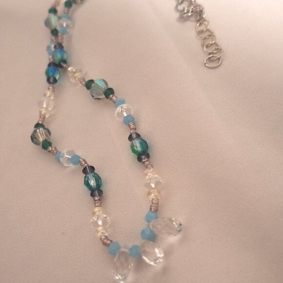 Artisan Made Multicolor Princess Crystal Glass Necklace - Picture 7 of 7